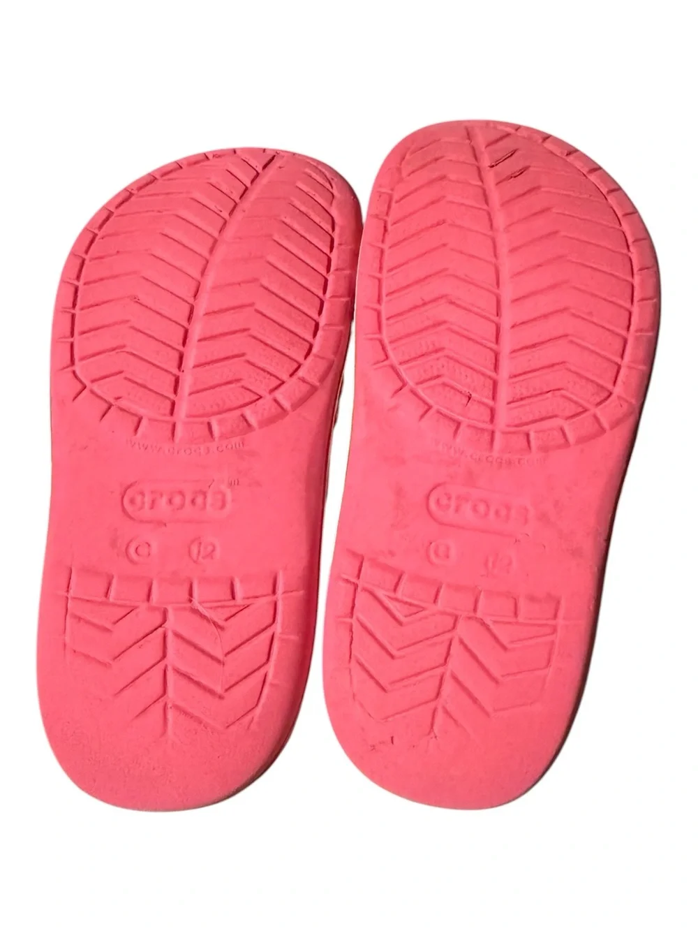CROCS Kids Pink Clog Sandals with Back Strap and Charms